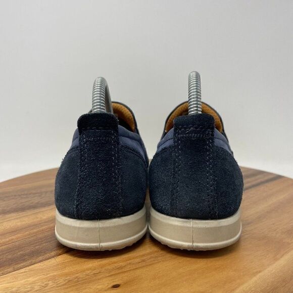 Ecco Men's Collin 2.0 Loafer Size 5-5.5 Slip On Blue Shoe Perforated Leather - Picture 4 of 8